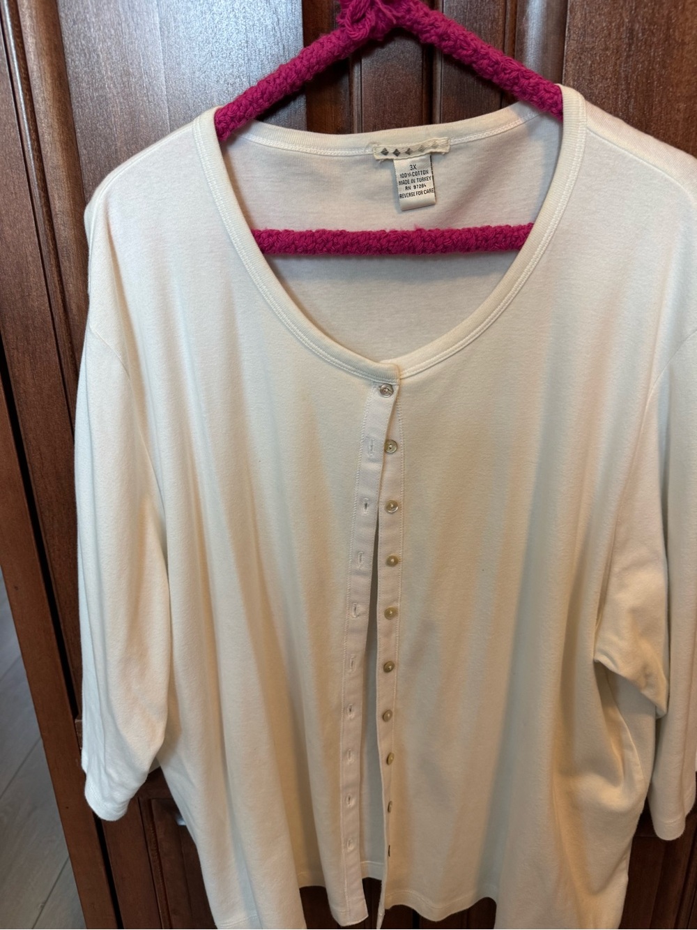 White lightweight cotton cardigan
